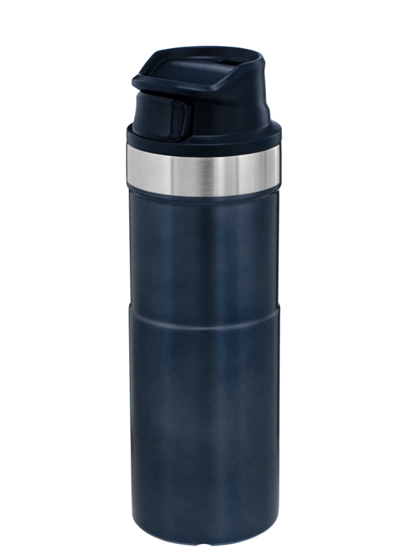 Stanley Classic Trigger-Action Travel Mug 16oz/400ml Hammertone Nightfall Blue-2